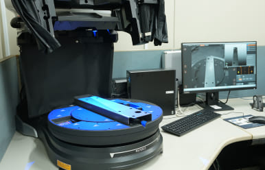 AI機能を搭載した3Dスキャナによる検査